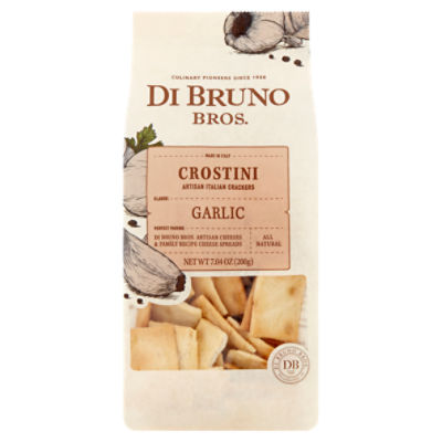 Di Bruno Bros Garlic Crostini Artisan Italian Crackers, 7.04 oz