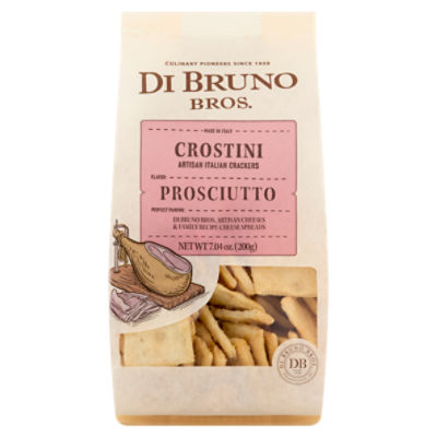 Di Bruno Bros. Prosciutto Crostini Artisan Italian Crackers, 7.04 oz