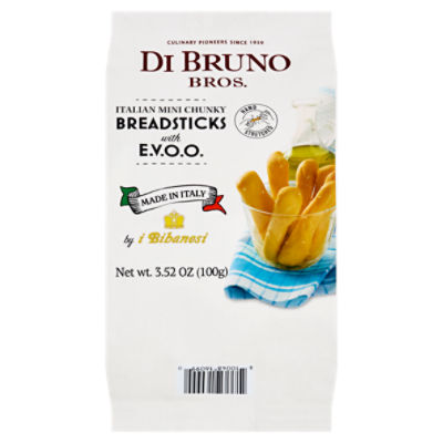 Di Bruno Bros. Italian Mini Chunky Breadsticks with E.V.O.O., 3.52 oz