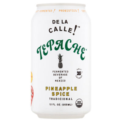 De La Calle! Tepache Pineapple Spice Fermented Beverage, 12 fl oz