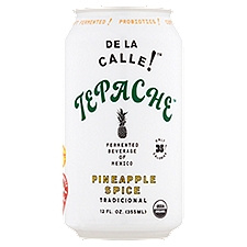De La Calle! Tepache Pineapple Spice Fermented Beverage, 12 fl oz