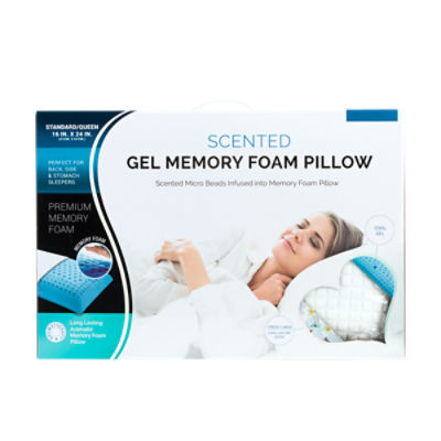 Scented memory foam outlet pillow