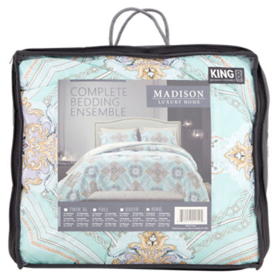 Madison Luxury Home Complete 8 Piece King Bedding Ensemble