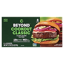 Beyond Meat Cookout Classic Plant-Based Patties, 4 oz, 8 count