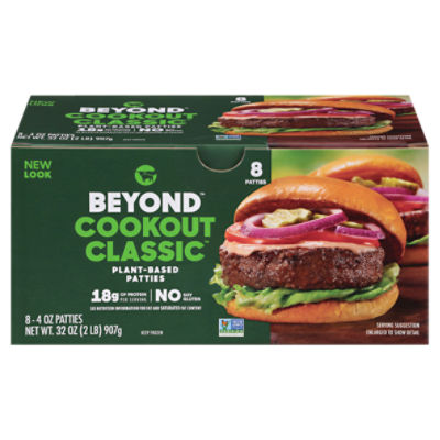 Beyond Meat Cookout Classic Plant-Based Burger Patties - Frozen - 32oz/8ct