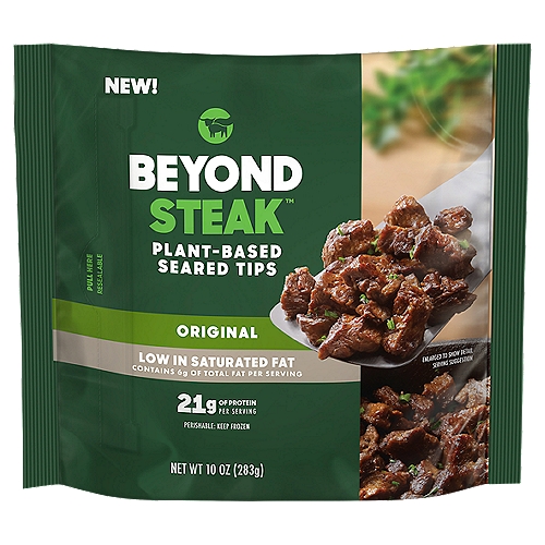 Beyond Meat Original Plant-Based Seared Tips Steak, 10 oz