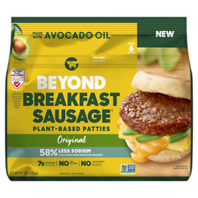 Beyond Breakfast Sausage Plant-Based Original Patties, 9.7 oz, 9.7 Ounce