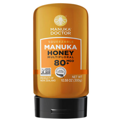 Manuka Doctor Squeezable Multifloral 80+ MGO Manuka Honey, 10.85 oz