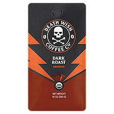 Death Wish Coffee Co Dark Roast Ground Coffee, 10 oz