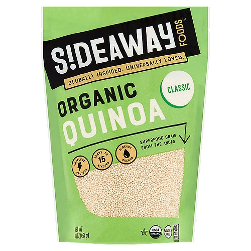 S!DEAWAY FOODS Organic Classic Quinoa, 16 oz
