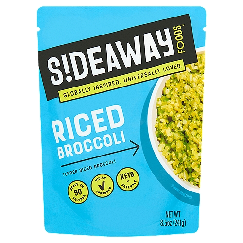 S!deaway Foods Riced Broccoli, 8.5 oz