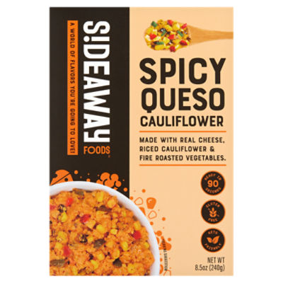 S!deaway Foods Spicy Queso Cauliflower, 8.5 oz