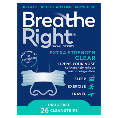 Breathe Right Extra Strength Nasal Strips, 26 count