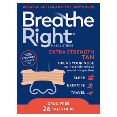 Breathe Right Original Nasal Strips, 30 count - The Fresh Grocer