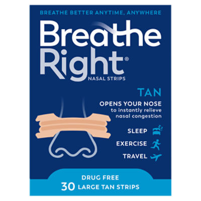 Breathe Right Original Nasal Strips, 30 count ShopRite