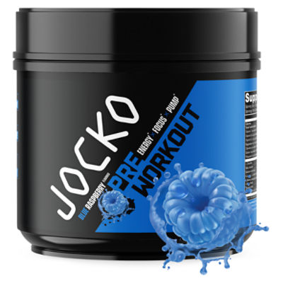 Jocko Blue Raspberry Flavored Pre Workout Dietary Supplement, 18.84 oz