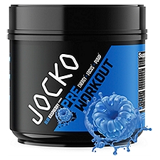 Jocko Blue Raspberry Flavored Pre Workout Dietary Supplement, 18.84 oz, 18.84 Ounce