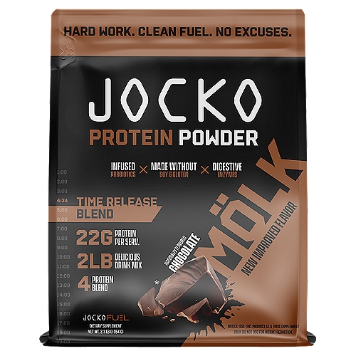 Jocko Chocolate Protein Powder Dietary Supplement, 2.3 lb