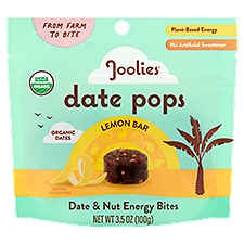 Joolies Lemon Bar Date & Nut Energy Bites Date Pops, 3.5 oz