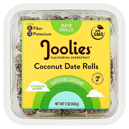 Joolies Coconut Date Rolls, 12 oz