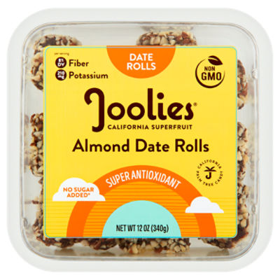 Joolies Almond Date Rolls, 12 oz