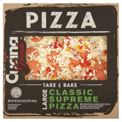 Cucina Grande Take & Bake Large Classic Supreme Pizza, 38.2 oz