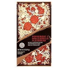 Great Kitchens Pepperoni & Mozzarella Flatbread, 13.1 oz, 13.1 Ounce