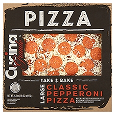 Cusina Grande Take & Bake Large Classic Pepperoni Pizza, 34.3 oz