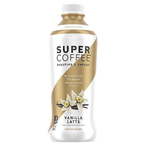 Super Coffee Vanilla Latte Enhanced Coffee, 32 fl oz