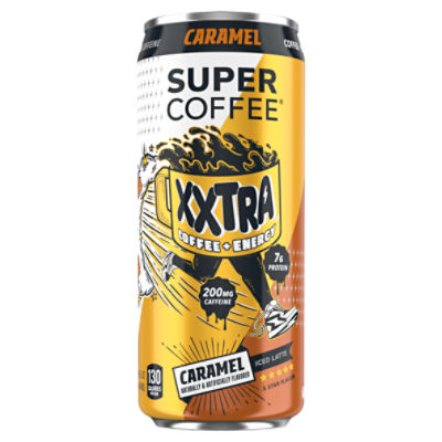 Super Coffee Caramel Xxtra Coffee + Energy Iced Latte, 15 fl oz