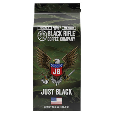 Black Rifle Coffee Company Just Black Ground Medium America's Coffee, 12 oz