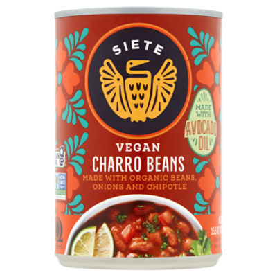 Siete Vegan Charro Beans, 15.5 oz