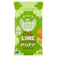Siete Chile Lime Grain Free Puff Snacks, 4 oz