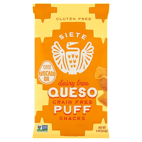 Siete Queso Grain Free Puff Snacks, 4 oz
