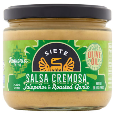 Siete Taqueria Style Salsa Cremosa, 10.5 oz