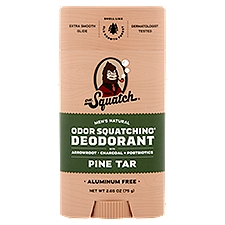 Dr. Squatch Pine Tar Men's Natural Odor Squatching Deodorant, 2.65 oz, 2.65 Ounce