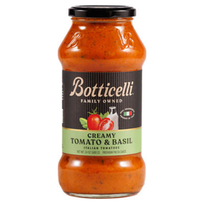 Botticelli Creamy Tomato & Basil Premium Pasta Sauce, 24 oz, 24 Ounce
