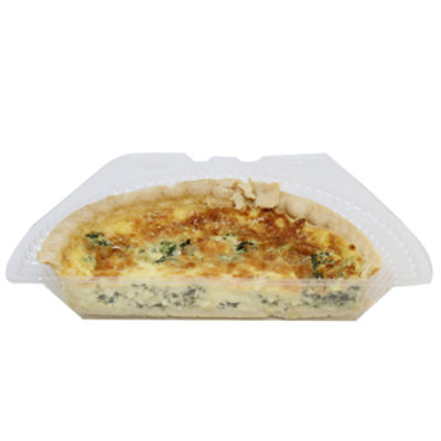Fresh Made Spinach Quiche - Sold Cold, 12 oz