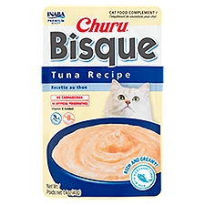 Inaba Churu Bisque Tuna Recipe Cat Food Complement, 1.4 oz