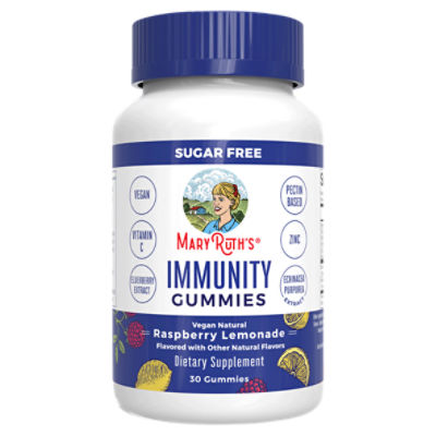 MaryRuth's Immunity Gummies Raspberry Lemonade Dietary Supplement, 30 count