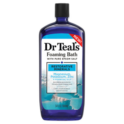 Dr Teal's Restorative Minerals Foaming Bath with Pure Epsom Salt, 34 fl oz