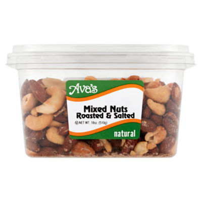 Ava's Natural Roasted & Salted Mixed Nuts, 18 oz