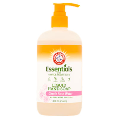 Arm & Hammer Essentials Gentle Rose Water Liquid Hand Soap, 14 fl oz, 14 Fluid ounce