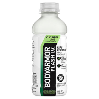 BODYARMOR Flash IV Cucumber Lime Bottle, 20 fl oz