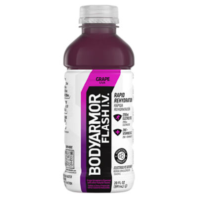 BODYARMOR Flash IV Grape Bottle, 20 fl oz