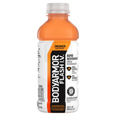 BODYARMOR Flash IV Orange Bottle, 20 fl oz, 20 Fluid ounce