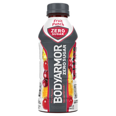 BodyArmor SuperDrink Fruit Punch Zero Sugar Sports Drink, 16 fl oz, 16 Fluid ounce