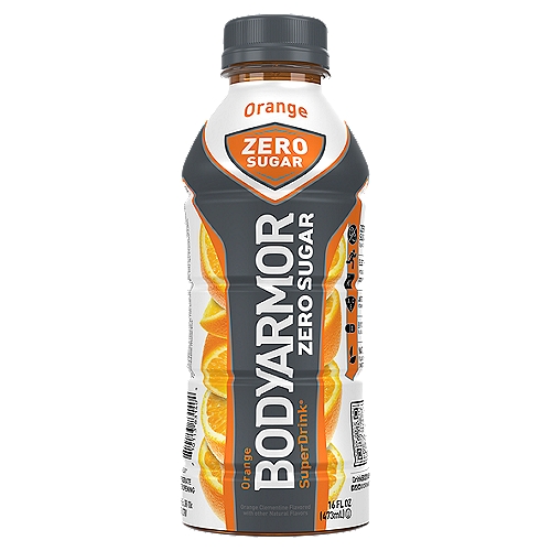 BodyArmor SuperDrink Orange Zero Sugar Sports Drink, 16 fl oz