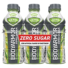 BodyArmor SuperDrink Lemon Lime Zero Sugar Sports Drink, 6 count 20 fl oz