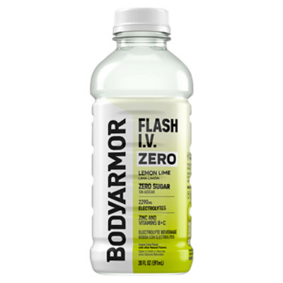 BodyArmor Flash I.V. Lemon Lime Flavor Electrolyte Beverage, 20 fl oz, 20 Fluid ounce
